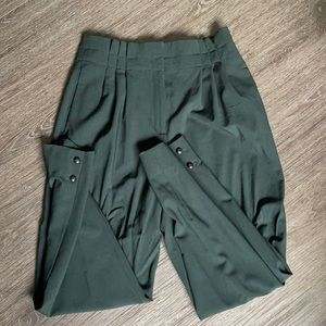 Massimo Dutti dark green trousers